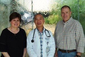 David and Lisa Silas with Dr. Tan