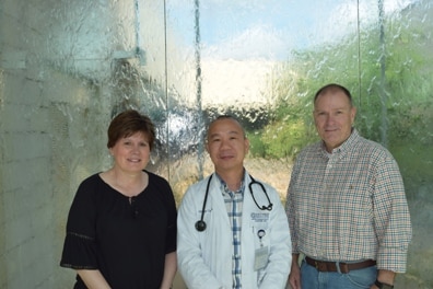 David and Lisa Silas with Dr. Tan