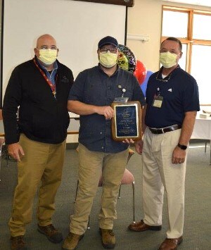 Jamie Snell is awarded employee of the year