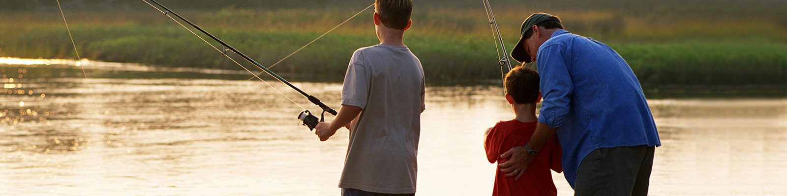 family fishing