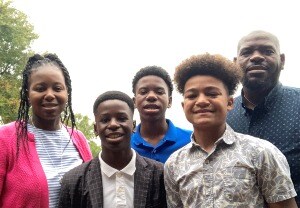 Tracy Harden and family