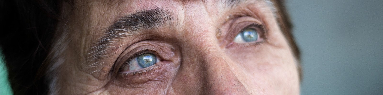 older woman's eyes